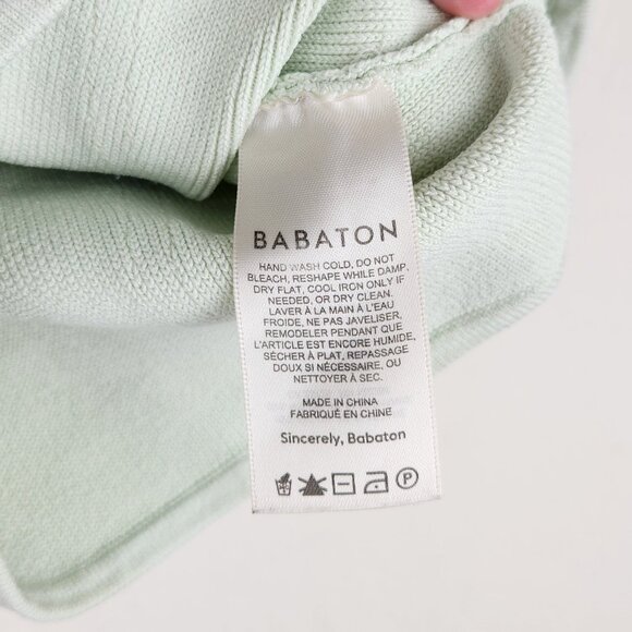 Aritzia Babaton Sculpt Knit Square Neck Bustier Crop Tank Top sz S - Picture 7 of 9